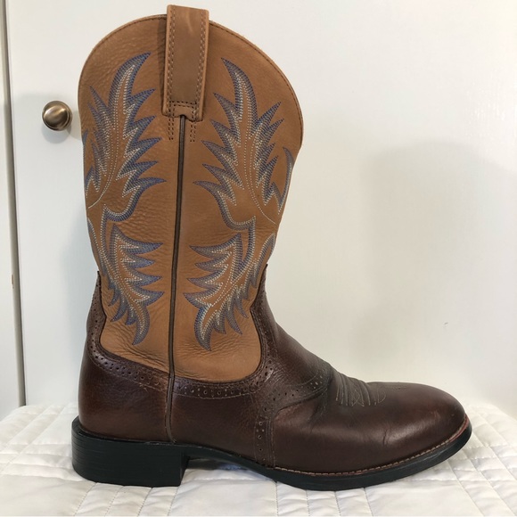 Ariat Heritage Stockman Barrel Brown Boot. Size 11.5D main image 12